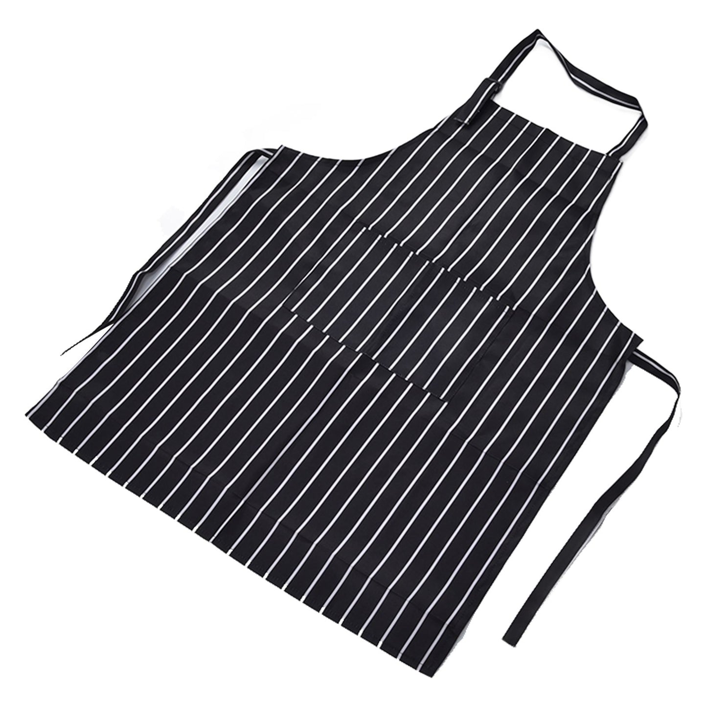 Bib Apron Waterproof Adjustable Kitchen Cooking Aprons with Dual Pockets for Kitchens Restaurants BakersBlack V1294-YM0523-3117220031611