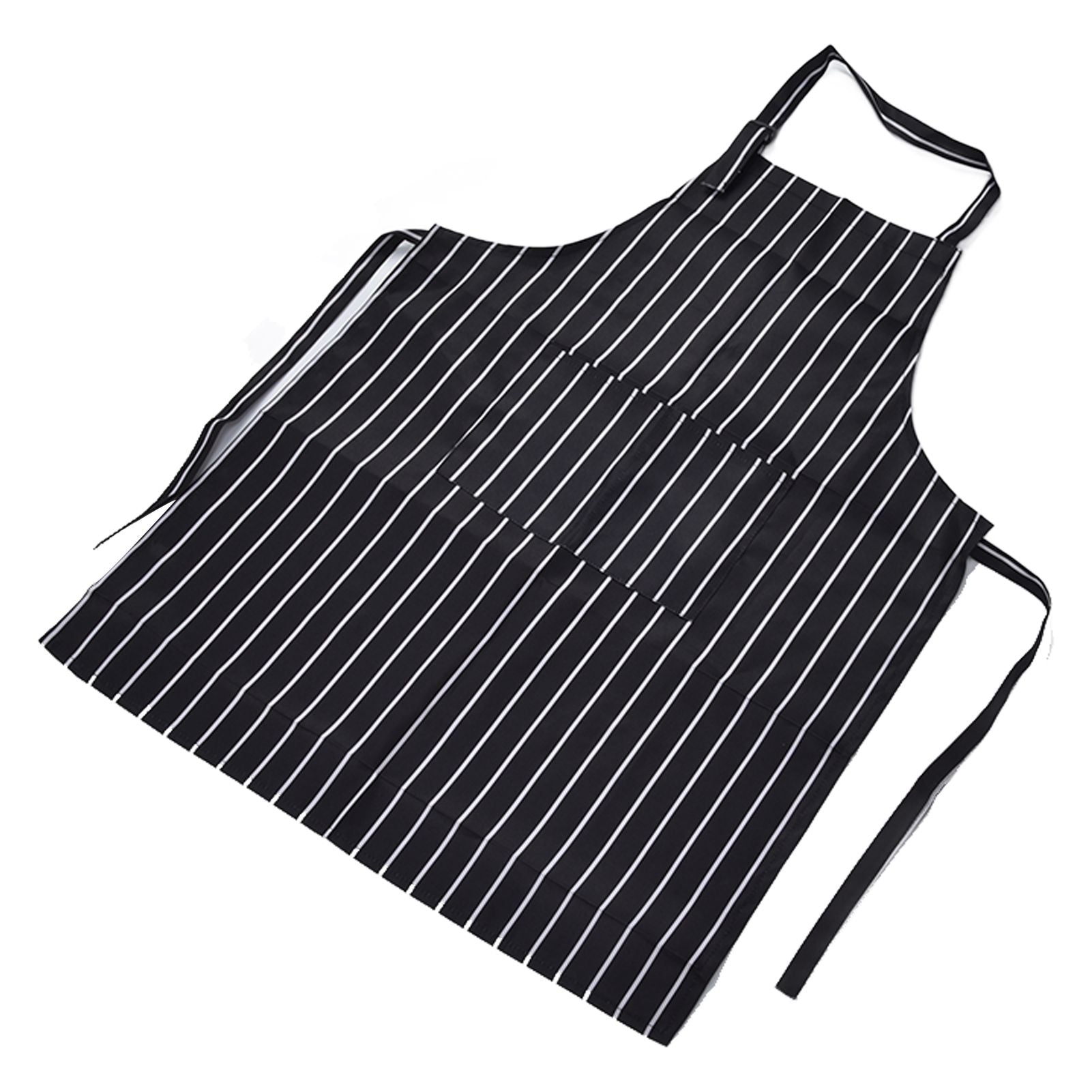 Bib Apron Waterproof Adjustable Kitchen Cooking Aprons with Dual Pockets for Kitchens Restaurants BakersBlack V1294-YM0523-3117220031611