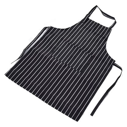 Bib Apron Waterproof Adjustable Kitchen Cooking Aprons with Dual Pockets for Kitchens Restaurants BakersBlack V1294-YM0523-3117220031611