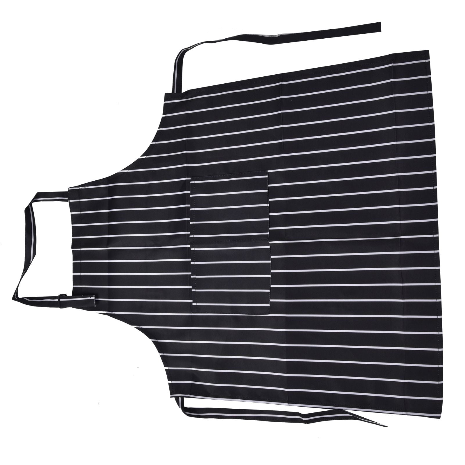 Bib Apron Waterproof Adjustable Kitchen Cooking Aprons with Dual Pockets for Kitchens Restaurants BakersBlack V1294-YM0523-3117220031611