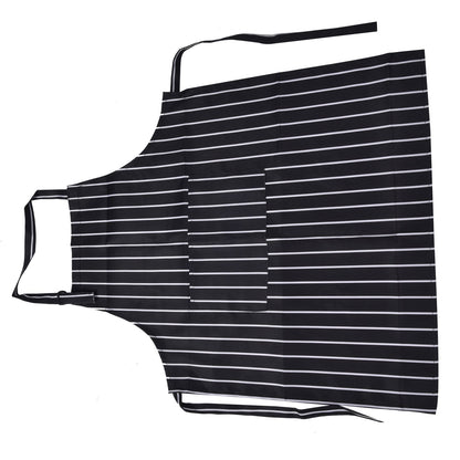 Bib Apron Waterproof Adjustable Kitchen Cooking Aprons with Dual Pockets for Kitchens Restaurants BakersBlack V1294-YM0523-3117220031611
