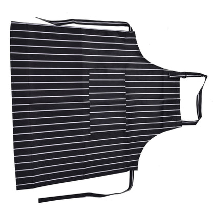Bib Apron Waterproof Adjustable Kitchen Cooking Aprons with Dual Pockets for Kitchens Restaurants BakersBlack V1294-YM0523-3117220031611
