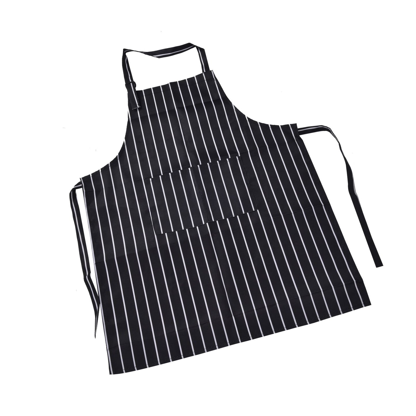 Bib Apron Waterproof Adjustable Kitchen Cooking Aprons with Dual Pockets for Kitchens Restaurants BakersBlack V1294-YM0523-3117220031611