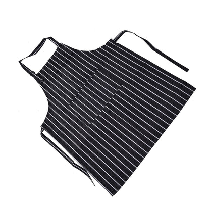 Bib Apron Waterproof Adjustable Kitchen Cooking Aprons with Dual Pockets for Kitchens Restaurants BakersBlack V1294-YM0523-3117220031611