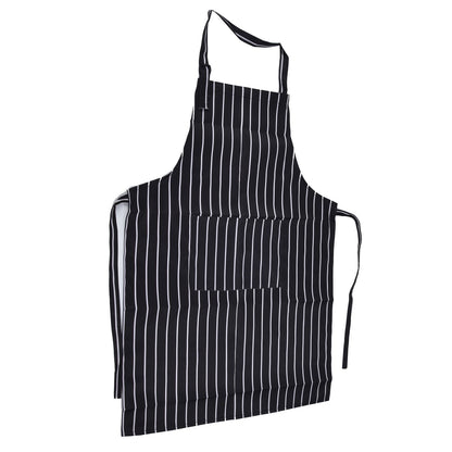 Bib Apron Waterproof Adjustable Kitchen Cooking Aprons with Dual Pockets for Kitchens Restaurants BakersBlack V1294-YM0523-3117220031611