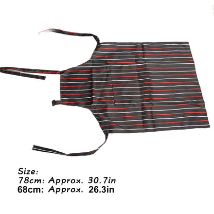 Bib Apron Waterproof Adjustable Kitchen Cooking Aprons with Dual Pockets for Kitchens Restaurants BakersRed V1294-YM0523-3117220031612