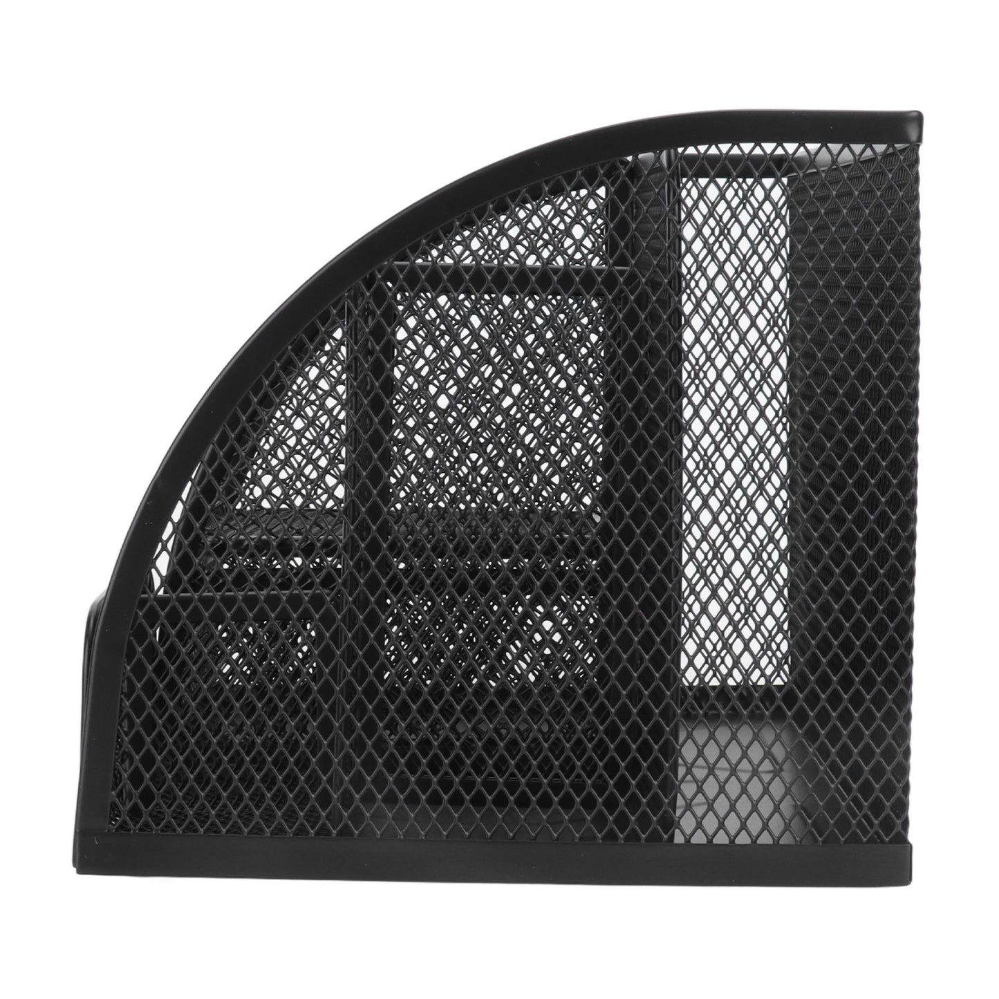 Desktop Mesh Pen Storage Holder 7 Compartments Multifunction Black for Home Sturdy Office V1294-YM0523-3117220033311