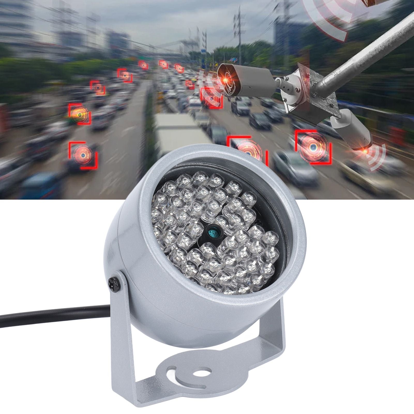 Night Vision Infrared Light IP5 Rainproof 48 LEDs IR Infrared Light for Surveillance Camera Parking Lot V1294-YM0523-3117220035511