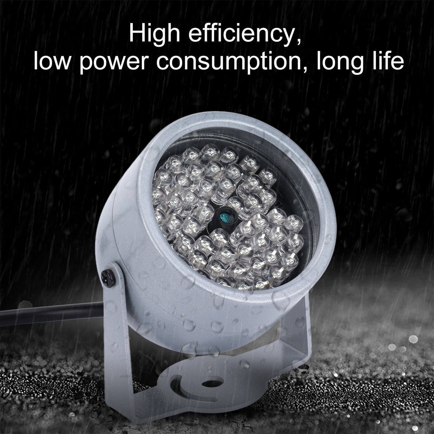 Night Vision Infrared Light IP5 Rainproof 48 LEDs IR Infrared Light for Surveillance Camera Parking Lot V1294-YM0523-3117220035511