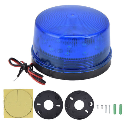 LED Car Strobe Light DC12V 5W 15 LEDs Multipurpose LED Traffic Warning Light for Cars Trucks BusesBlue V1294-YM0523-3117220035812
