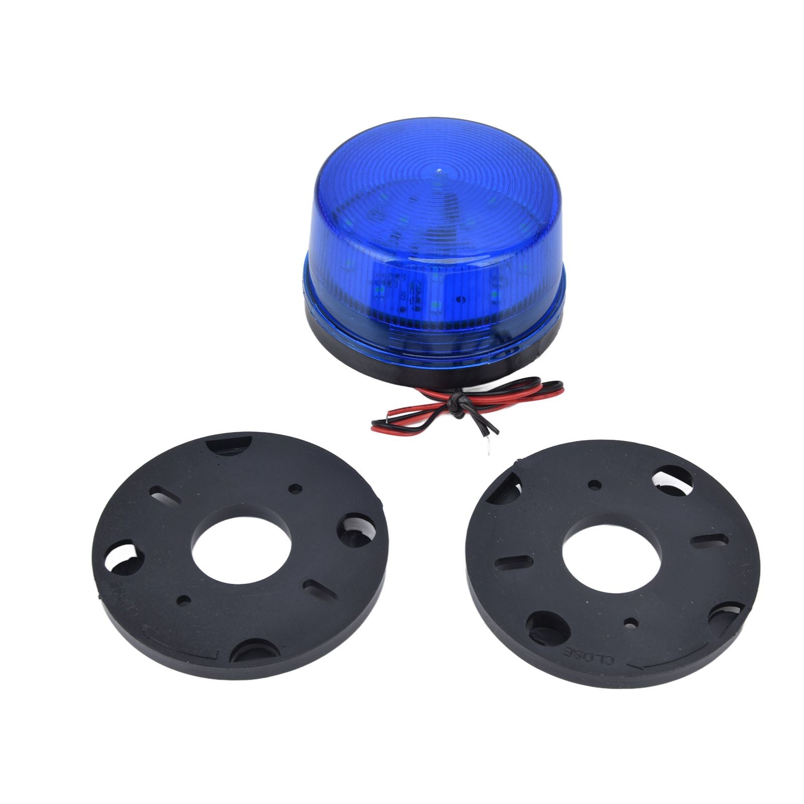 LED Car Strobe Light DC12V 5W 15 LEDs Multipurpose LED Traffic Warning Light for Cars Trucks BusesBlue V1294-YM0523-3117220035812