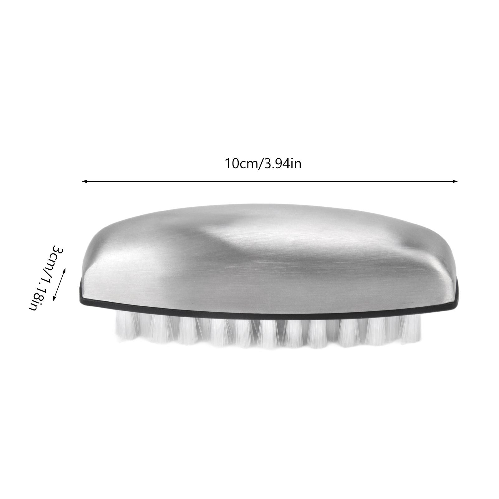 Fruit Vegetable Cleaning Brush 304 Stainless Steel Nylon Wool Multifunction Finger Nail Brush for Kitchen V1294-YM0523-3117220036811