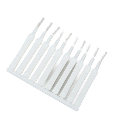 10pcs Mini Shower Head Cleaning Brush Scratch Proof Slip Proof Small Hole Nylon Cleaner Brush for Nozzle V1294-YM0523-3117220038611