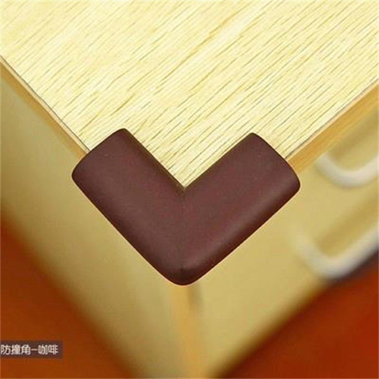 Baby Proofing Corner Protector High Density NBR Collision Knock Cushion for 0-8 Years OldBrown V1294-YM0523-3117220039014