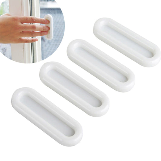 4Pcs Instant Window Handle Stick On Cabinet Knobs Drawer Handle Too Free for Household Daily Use V1294-YM0523-3117220040011