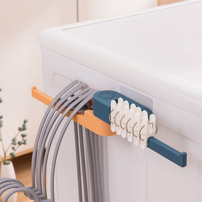 Rotatable Wall Hook Punching Free Installation Waterproof Large Storage Capacity Folding Towel HookBlue V1294-YM0523-3117220040113