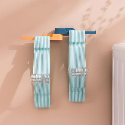 Rotatable Wall Hook Punching Free Installation Waterproof Large Storage Capacity Folding Towel HookBlue V1294-YM0523-3117220040113