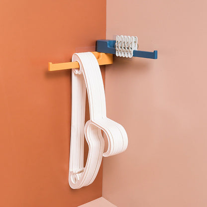 Rotatable Wall Hook Punching Free Installation Waterproof Large Storage Capacity Folding Towel HookBlue V1294-YM0523-3117220040113