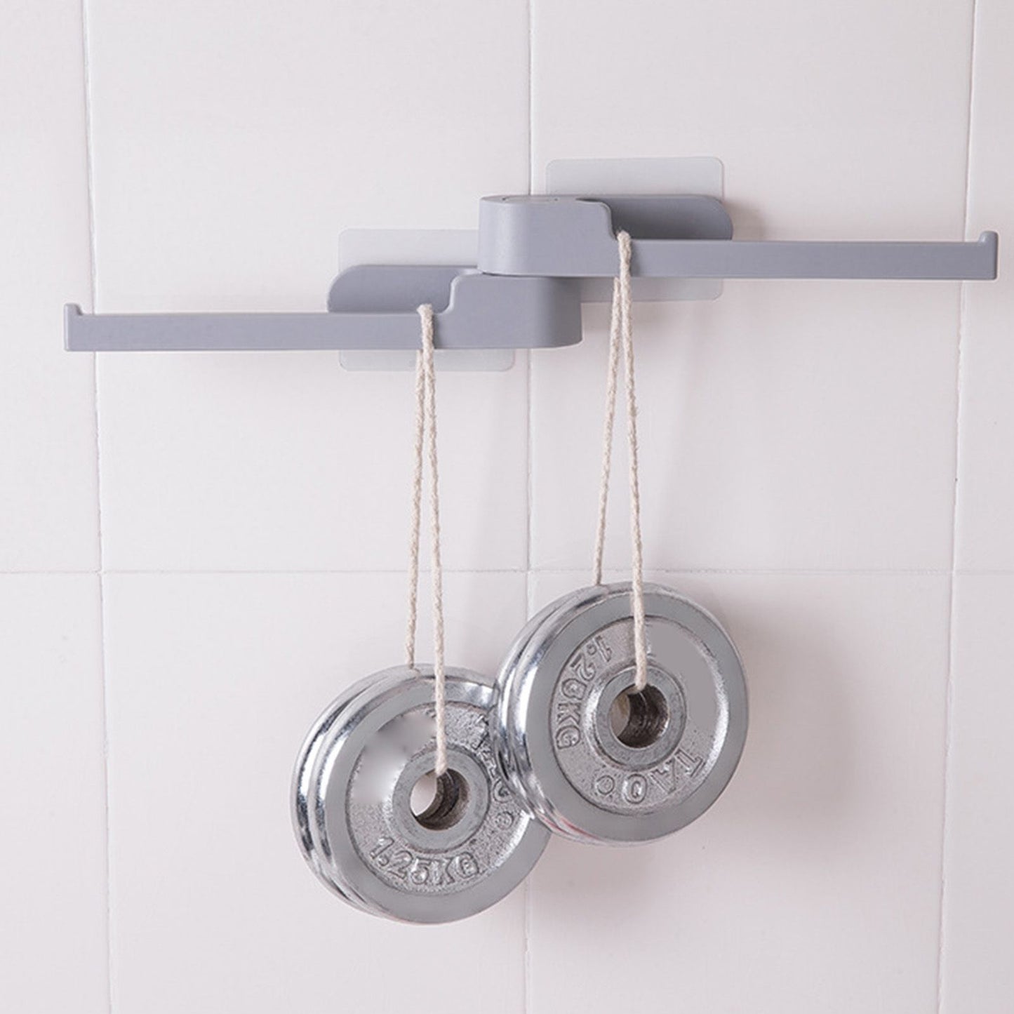 Rotatable Wall Hook Punching Free Installation Waterproof Large Storage Capacity Folding Towel HookGray V1294-YM0523-3117220040114