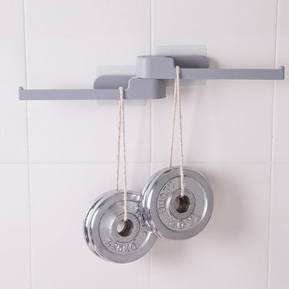 Rotatable Wall Hook Punching Free Installation Waterproof Large Storage Capacity Folding Towel HookGray V1294-YM0523-3117220040114