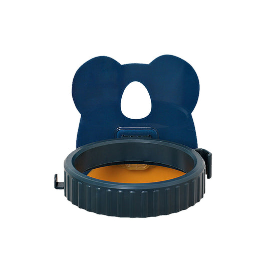 Hair Dryer Storage Holder Wall Mounted Punch Free Cartoon Strong Bearing Hands Free for BathroomBlue Koala V1294-YM0523-3117220040313