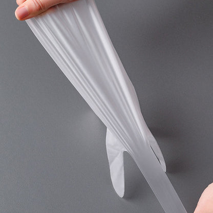 100PCS Disposable TPE Gloves Thicken Transparent Food Grade for Kitchen Baking Cooking CleaningM V1294-YM0523-3117220040412