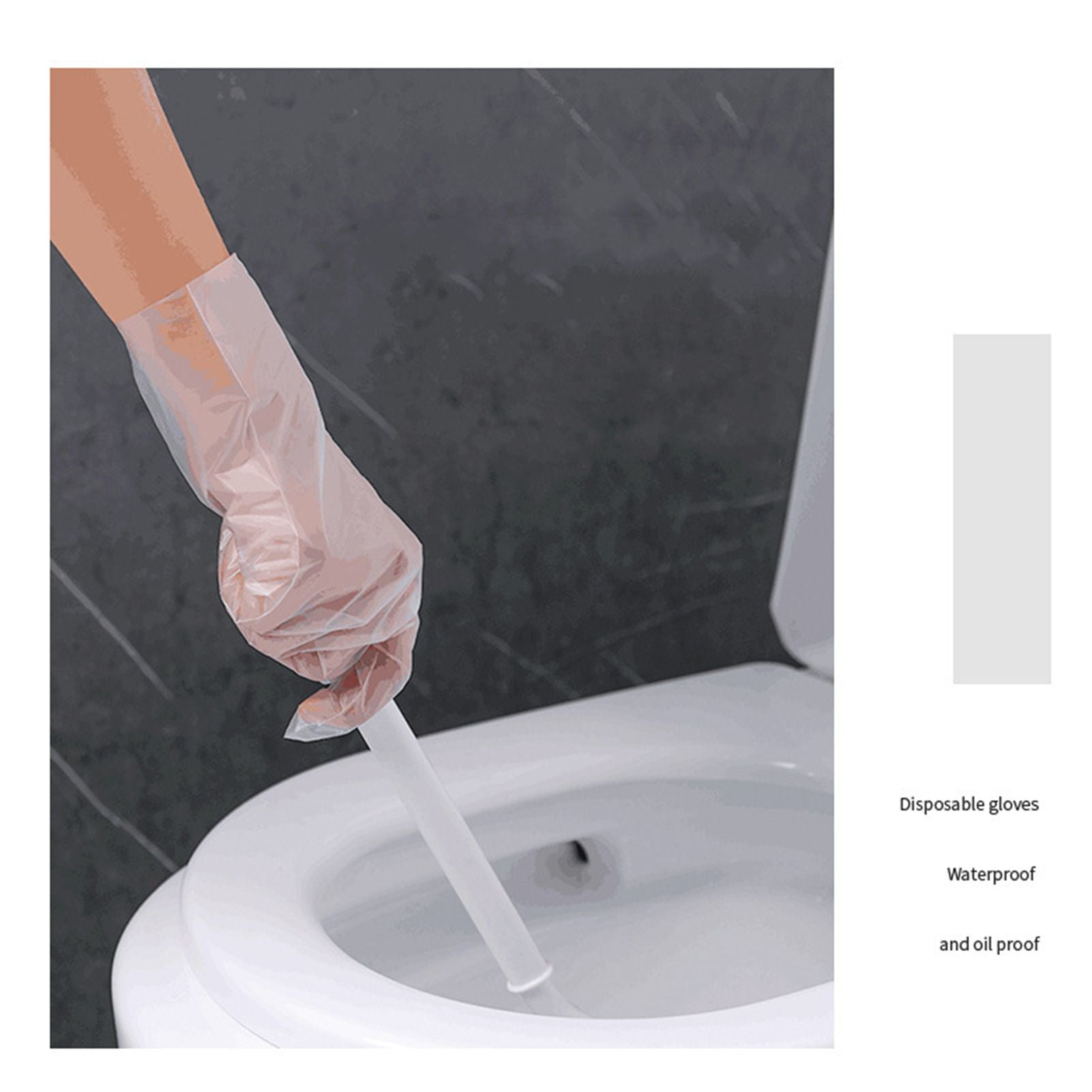 100PCS Disposable TPE Gloves Thicken Transparent Food Grade for Kitchen Baking Cooking CleaningM V1294-YM0523-3117220040412