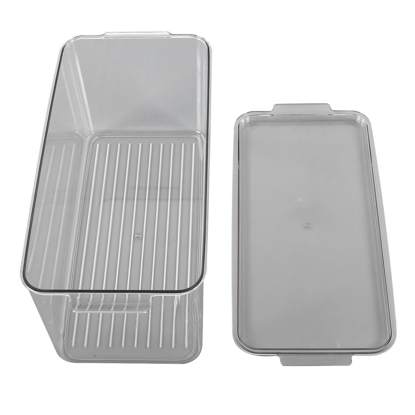 Plastic Storage Box Stackable Refrigerator Kitchen Clear Plastic Fruit Vegetable Preservation Storage BoxHigh V1294-YM0523-3117220041512