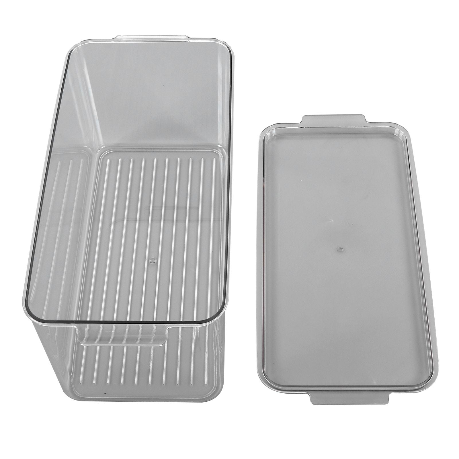 Plastic Storage Box Stackable Refrigerator Kitchen Clear Plastic Fruit Vegetable Preservation Storage BoxHigh V1294-YM0523-3117220041512
