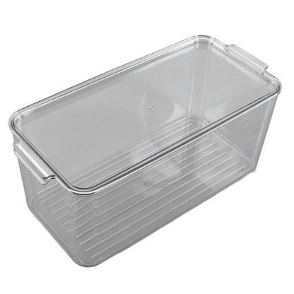 Plastic Storage Box Stackable Refrigerator Kitchen Clear Plastic Fruit Vegetable Preservation Storage BoxHigh V1294-YM0523-3117220041512