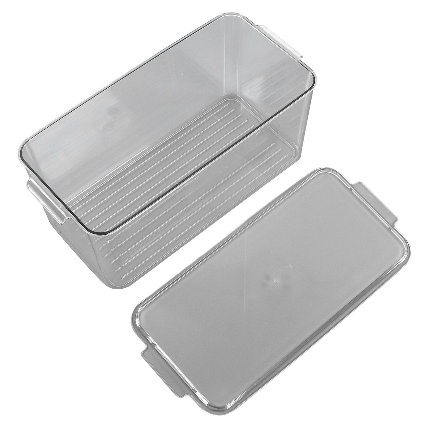 Plastic Storage Box Stackable Refrigerator Kitchen Clear Plastic Fruit Vegetable Preservation Storage BoxHigh V1294-YM0523-3117220041512