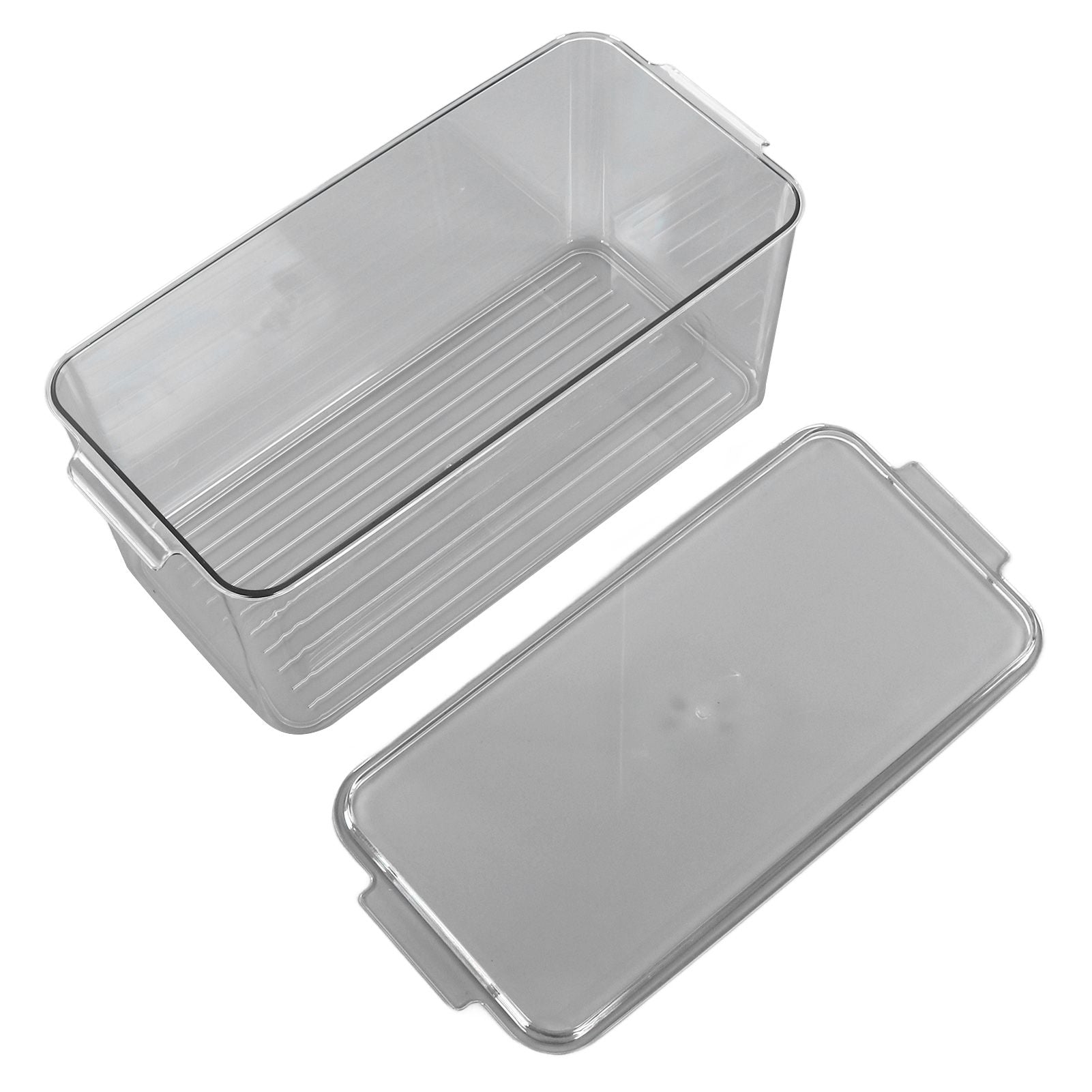 Plastic Storage Box Stackable Refrigerator Kitchen Clear Plastic Fruit Vegetable Preservation Storage BoxHigh V1294-YM0523-3117220041512