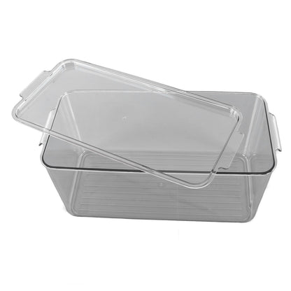 Plastic Storage Box Stackable Refrigerator Kitchen Clear Plastic Fruit Vegetable Preservation Storage BoxHigh V1294-YM0523-3117220041512