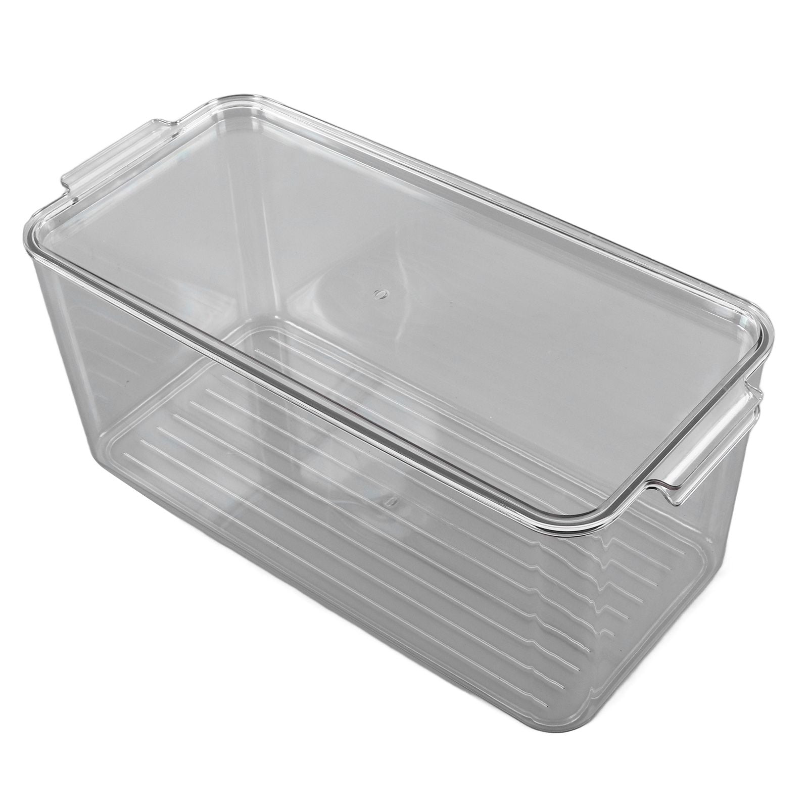 Plastic Storage Box Stackable Refrigerator Kitchen Clear Plastic Fruit Vegetable Preservation Storage BoxHigh V1294-YM0523-3117220041512