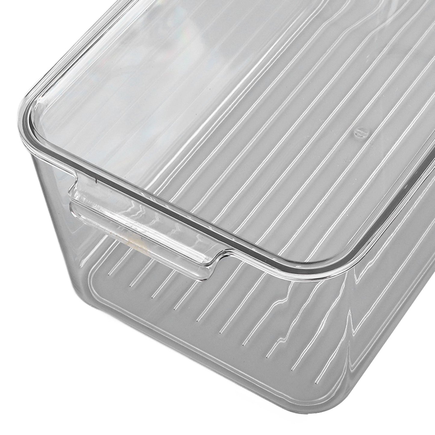 Plastic Storage Box Stackable Refrigerator Kitchen Clear Plastic Fruit Vegetable Preservation Storage BoxHigh V1294-YM0523-3117220041512