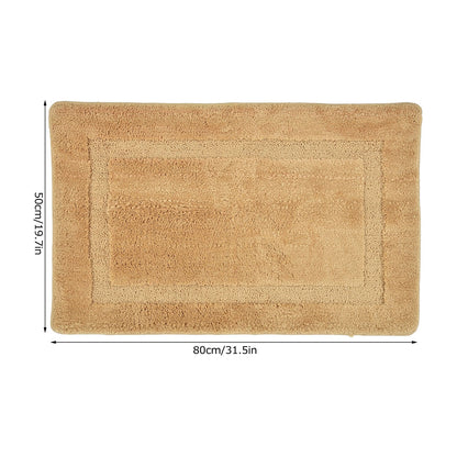 Bathroom Mats 50x80cm Rectangle Door Mat Absorbs Water Quickly Polyester Antiskid Bathroom Carpet for Bedroom V1294-YM0523-3117220041611