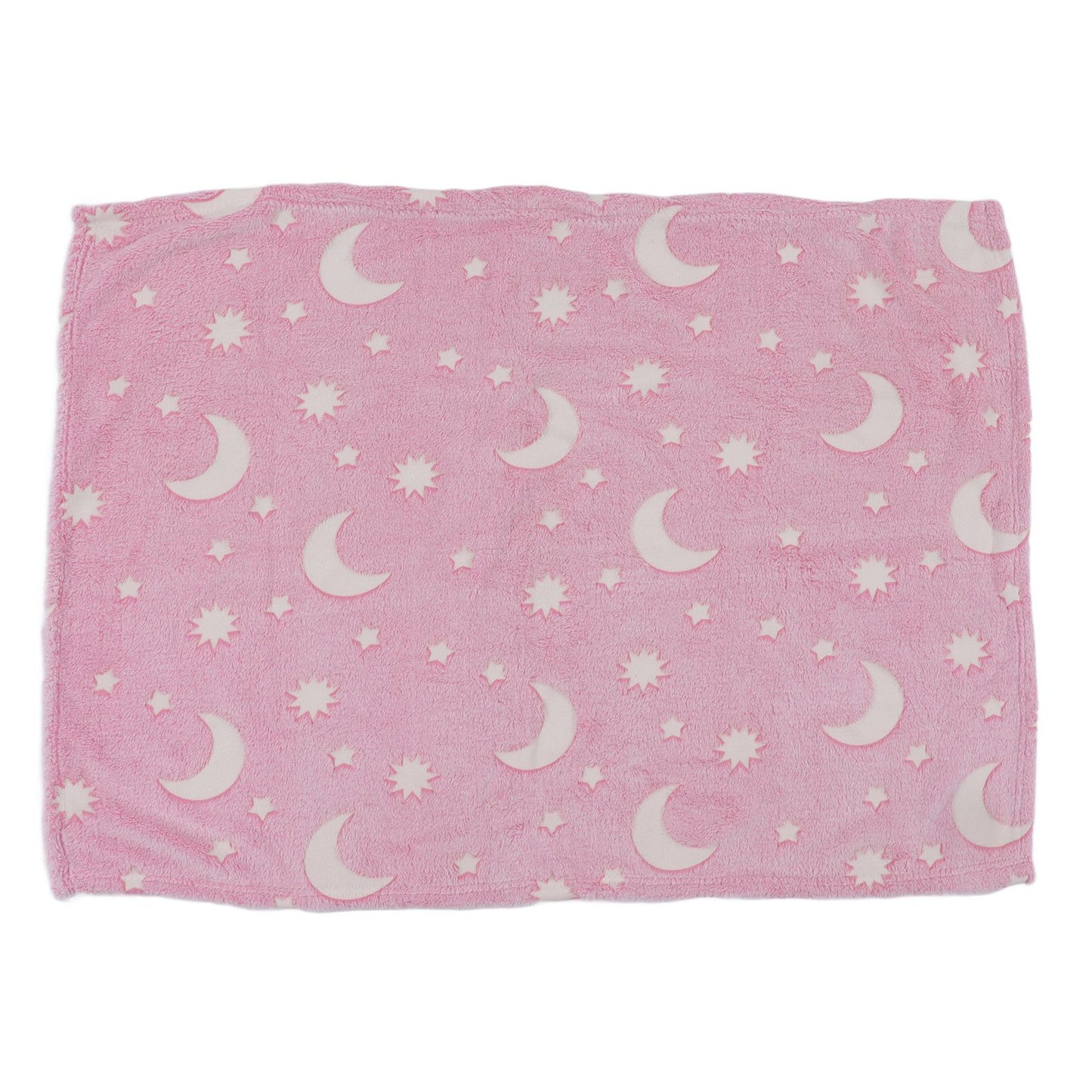 1.52x1M Luminous Blanket Double Sided Polyester Glowing Blanket Bedroom Air Conditioning Blanket for KidsPink V1294-YM0523-3117220043111