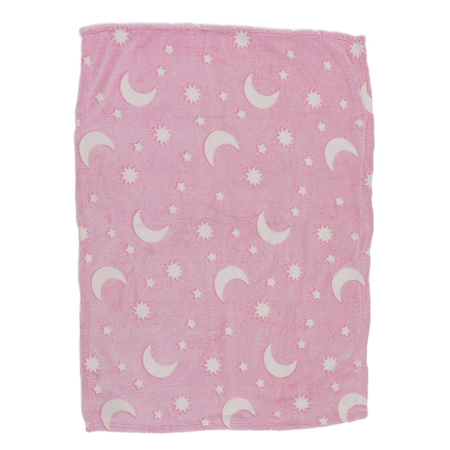 1.52x1M Luminous Blanket Double Sided Polyester Glowing Blanket Bedroom Air Conditioning Blanket for KidsPink V1294-YM0523-3117220043111