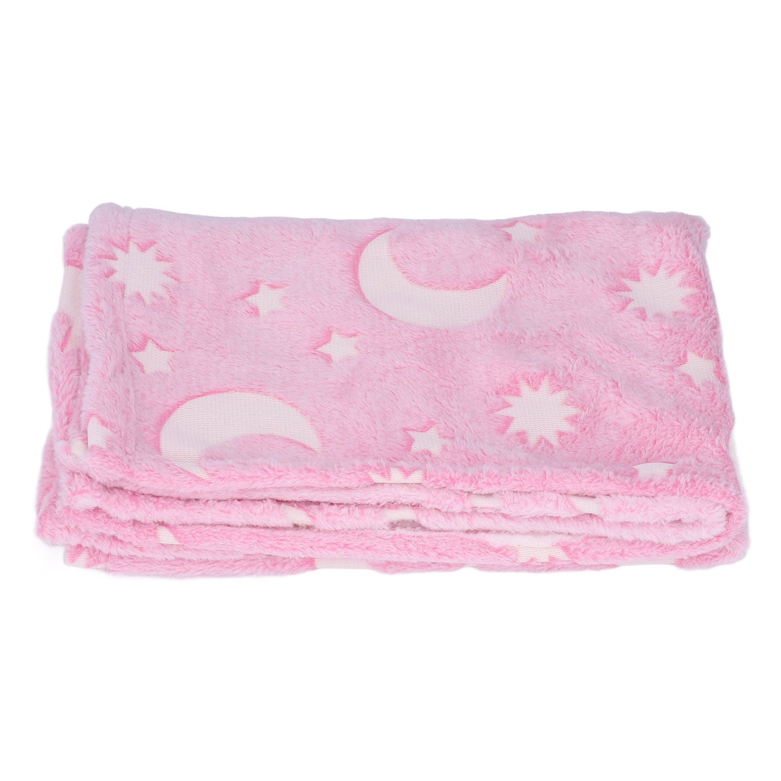 1.52x1M Luminous Blanket Double Sided Polyester Glowing Blanket Bedroom Air Conditioning Blanket for KidsPink V1294-YM0523-3117220043111