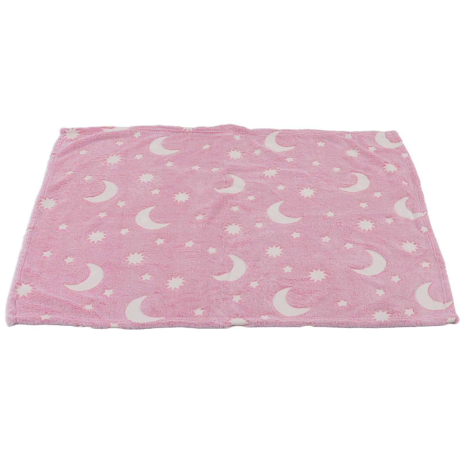 1.52x1M Luminous Blanket Double Sided Polyester Glowing Blanket Bedroom Air Conditioning Blanket for KidsPink V1294-YM0523-3117220043111
