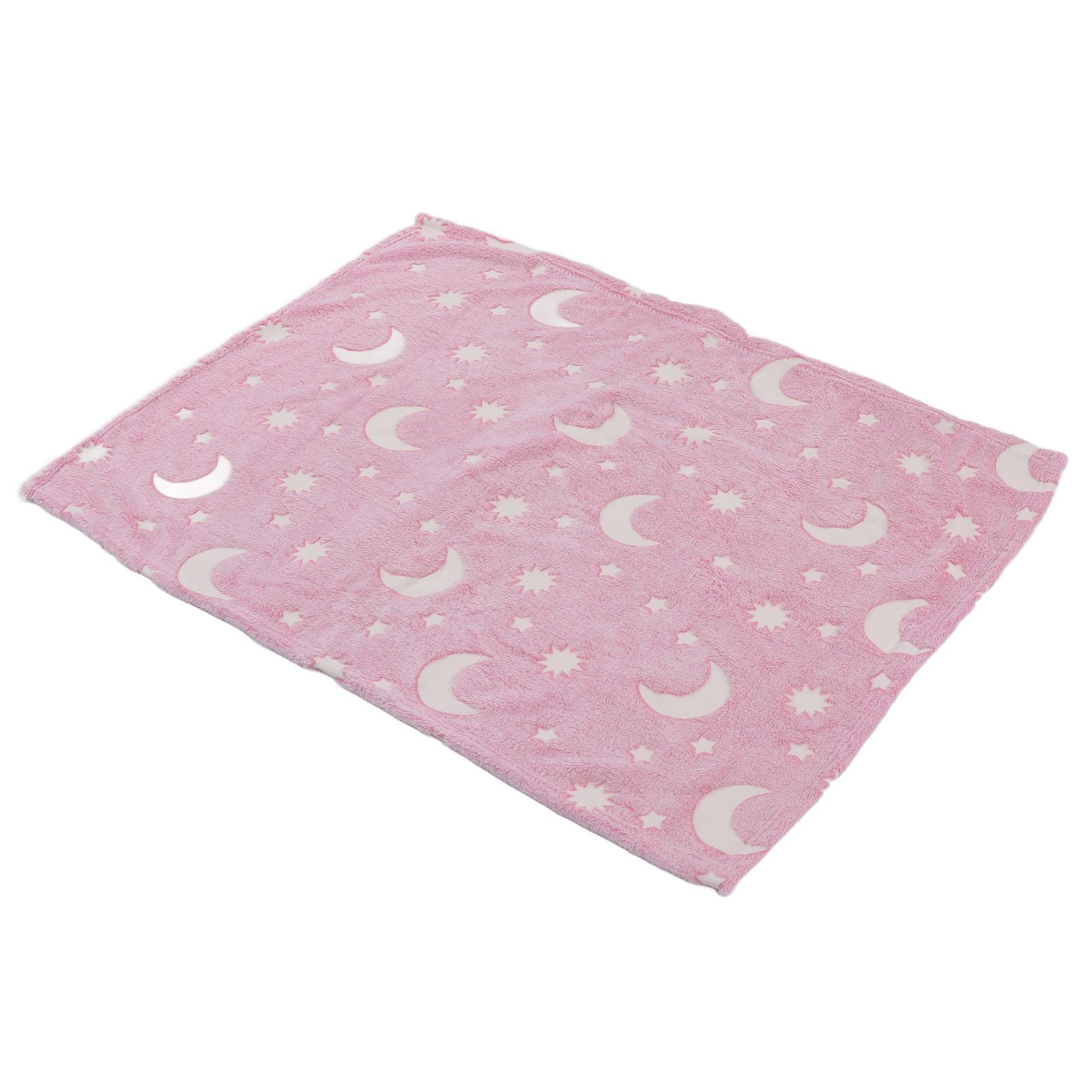 1.52x1M Luminous Blanket Double Sided Polyester Glowing Blanket Bedroom Air Conditioning Blanket for KidsPink V1294-YM0523-3117220043111