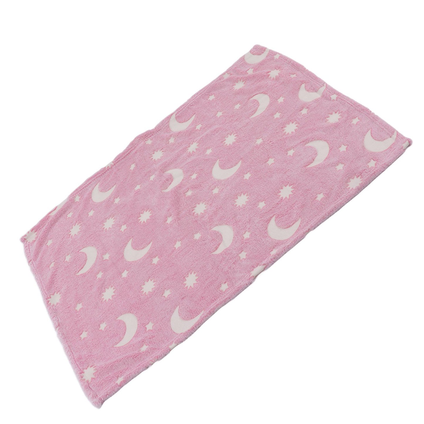 1.52x1M Luminous Blanket Double Sided Polyester Glowing Blanket Bedroom Air Conditioning Blanket for KidsPink V1294-YM0523-3117220043111