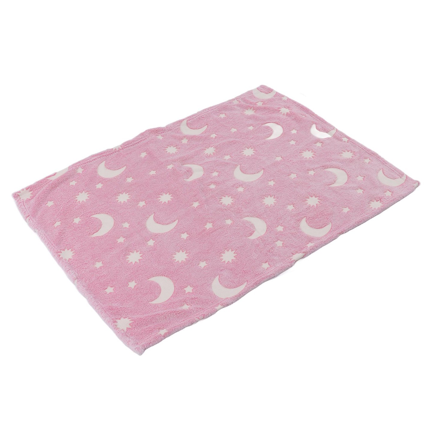 1.52x1M Luminous Blanket Double Sided Polyester Glowing Blanket Bedroom Air Conditioning Blanket for KidsPink V1294-YM0523-3117220043111