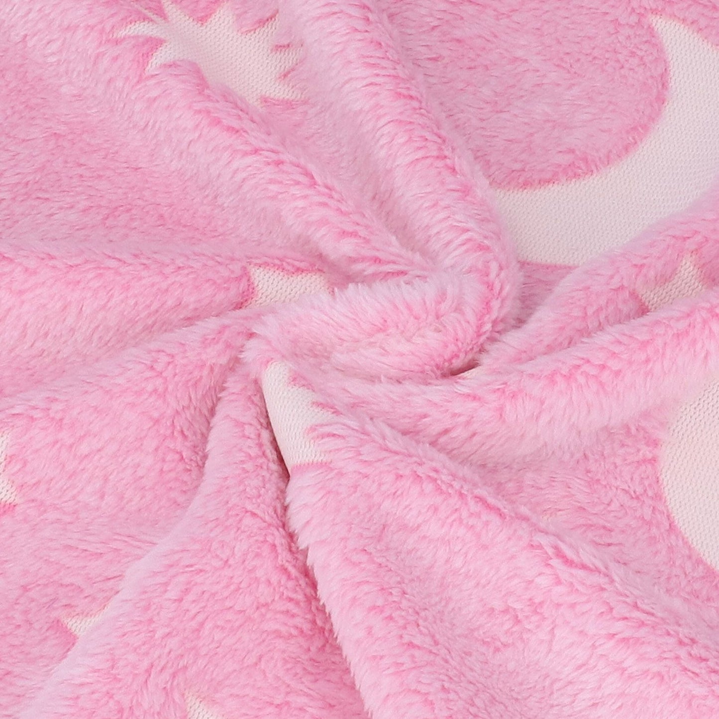 1.52x1M Luminous Blanket Double Sided Polyester Glowing Blanket Bedroom Air Conditioning Blanket for KidsPink V1294-YM0523-3117220043111