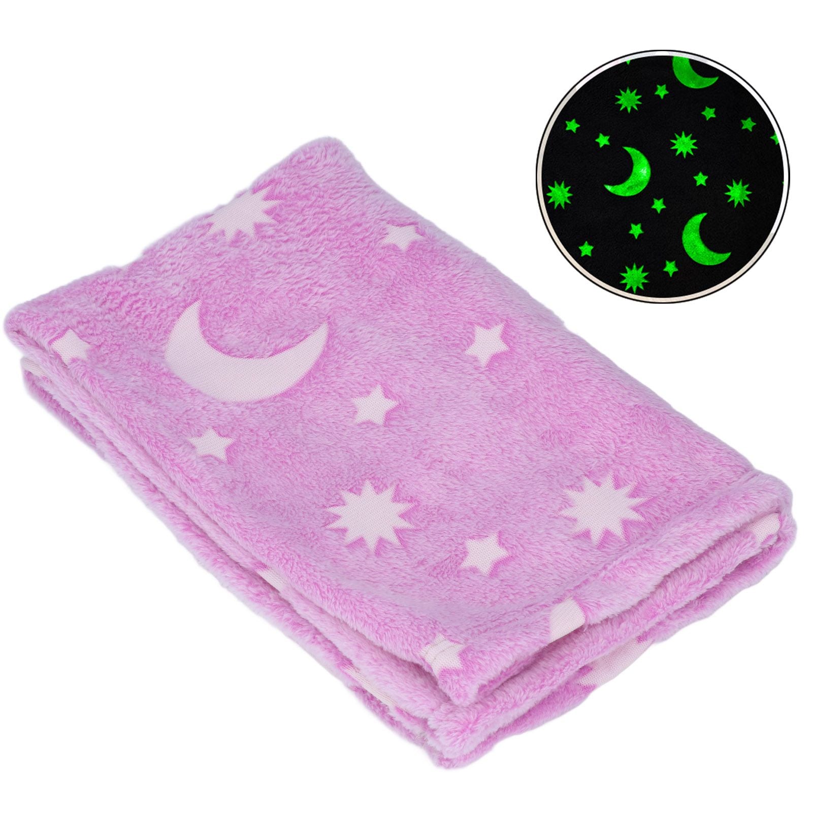 1.52x1M Luminous Blanket Double Sided Polyester Glowing Blanket Bedroom Air Conditioning Blanket for V1294-YM0523-3117220043112