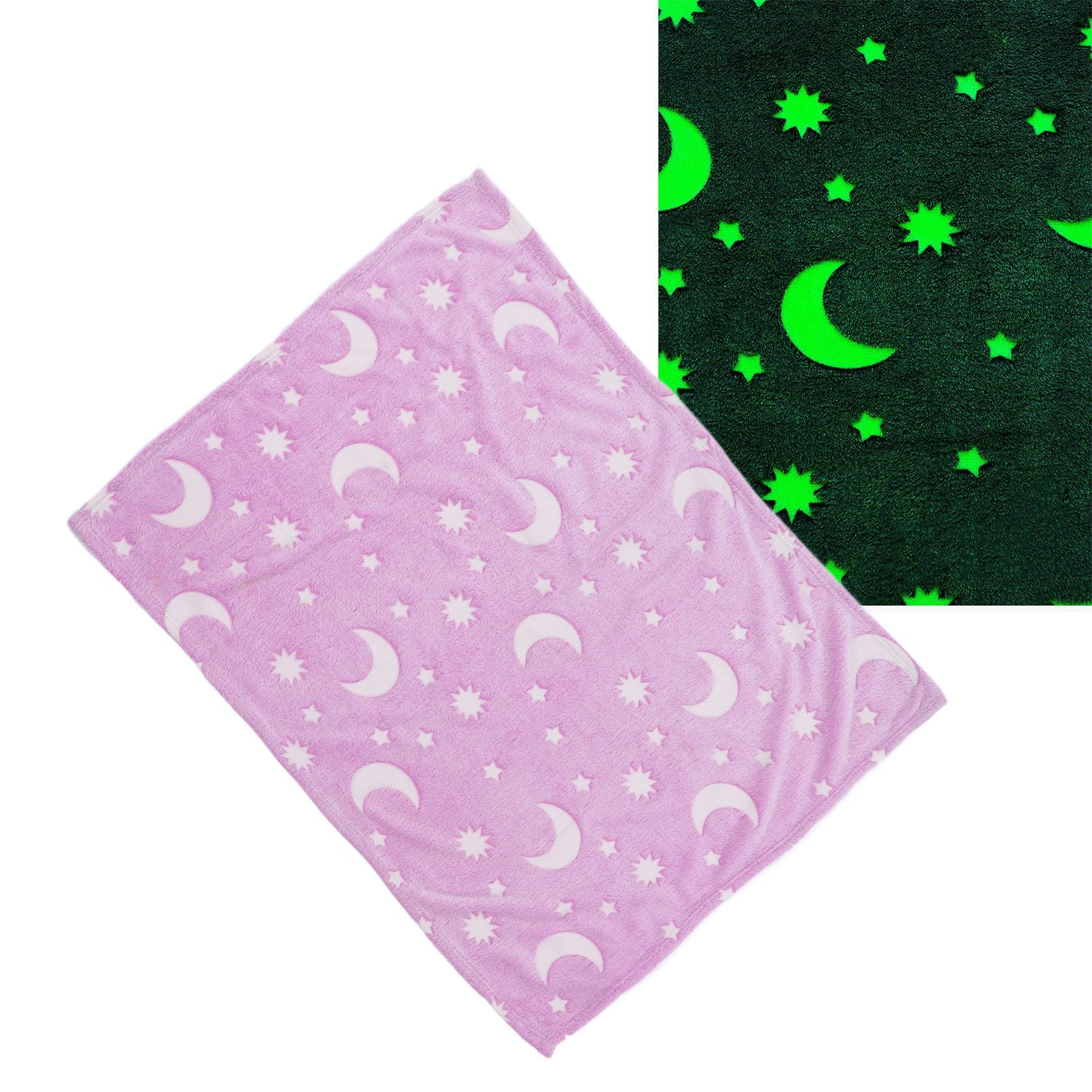1.52x1M Luminous Blanket Double Sided Polyester Glowing Blanket Bedroom Air Conditioning Blanket for V1294-YM0523-3117220043112
