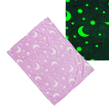 1.52x1M Luminous Blanket Double Sided Polyester Glowing Blanket Bedroom Air Conditioning Blanket for V1294-YM0523-3117220043112