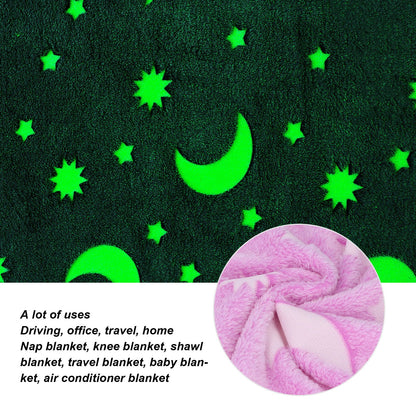 1.52x1M Luminous Blanket Double Sided Polyester Glowing Blanket Bedroom Air Conditioning Blanket for V1294-YM0523-3117220043112
