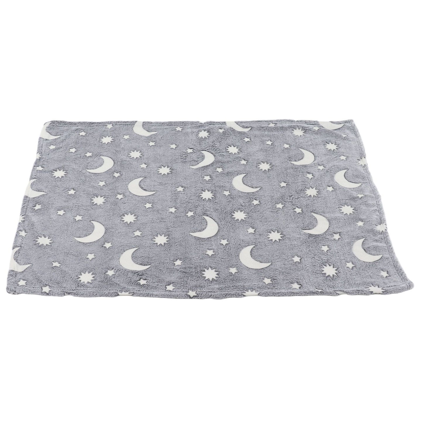 1.52x1M Luminous Blanket Double Sided Polyester Glowing Blanket Bedroom Air Conditioning Blanket for KidsGray V1294-YM0523-3117220043113
