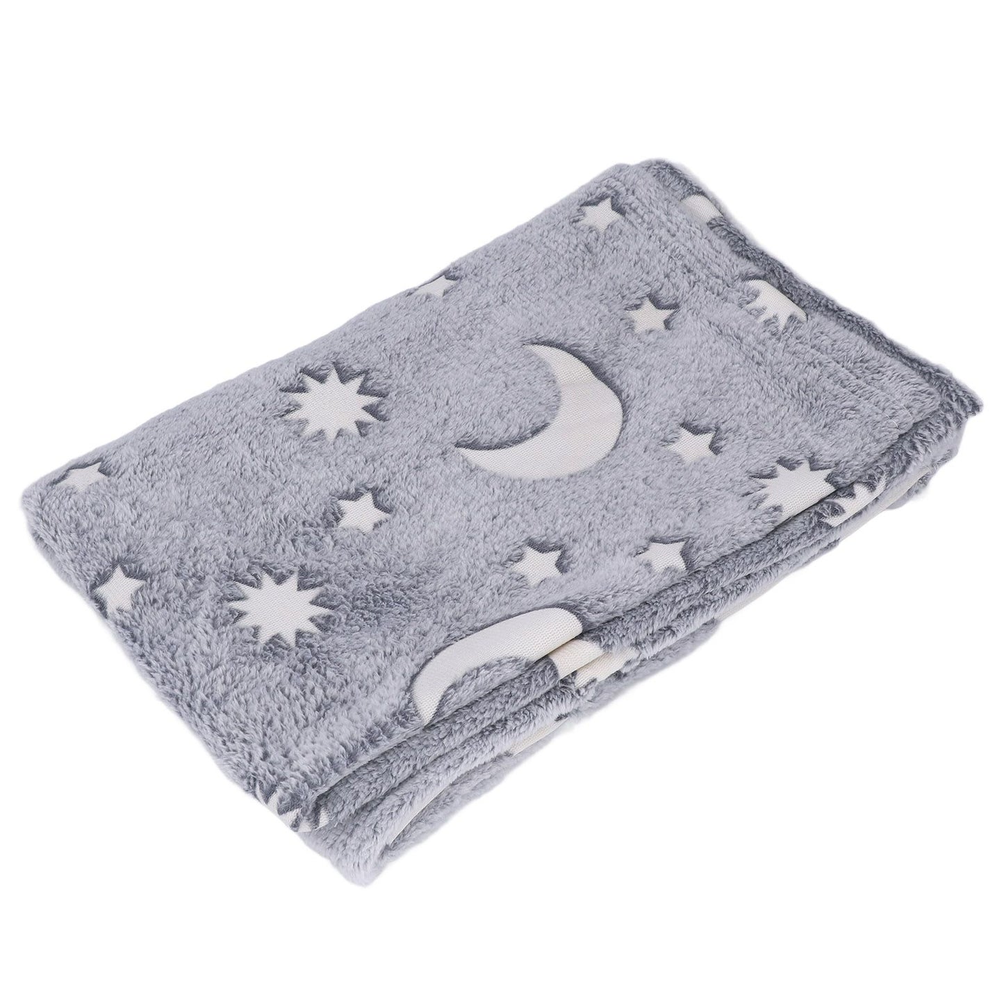 1.52x1M Luminous Blanket Double Sided Polyester Glowing Blanket Bedroom Air Conditioning Blanket for KidsGray V1294-YM0523-3117220043113